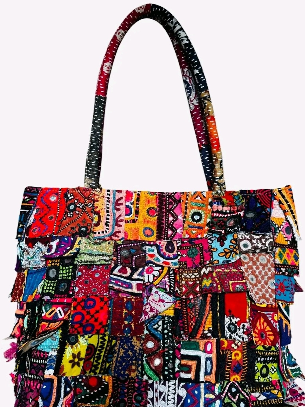Source Unknown Multicolor Patchwork Shoulder Bag